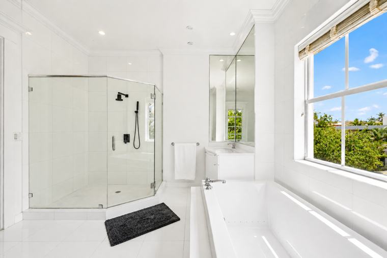 Primary bathroom shower